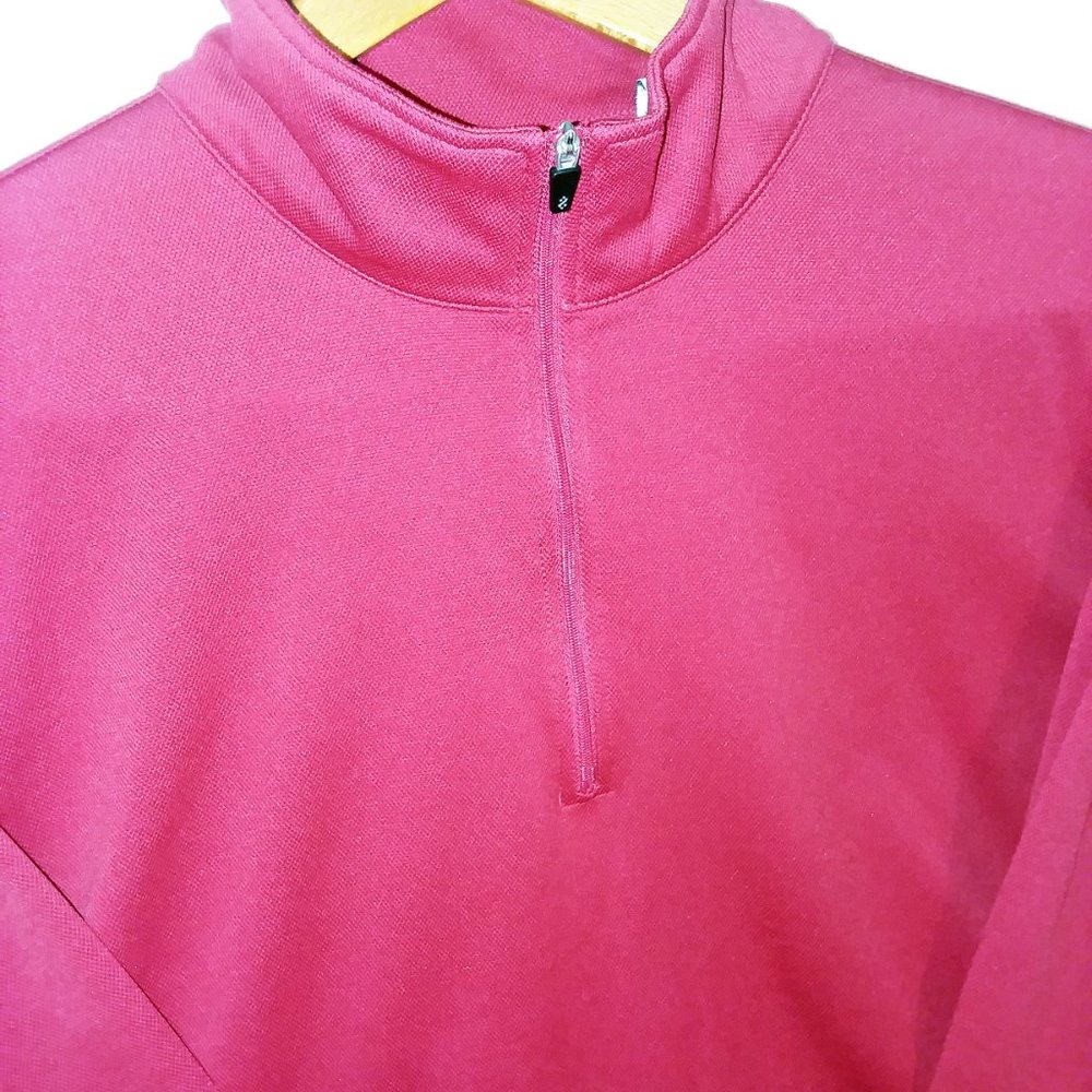 Izod PerformX Quarter Zip Pullover Red Sz XL